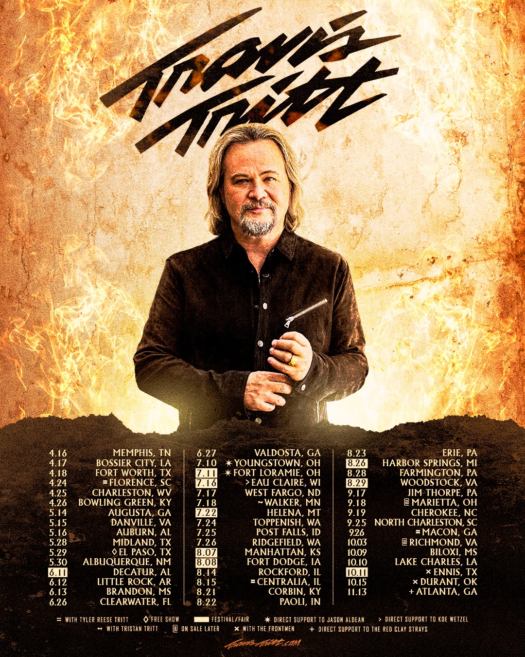 Travis Tritt Tour Poster 2026